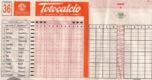 Schedina pronostici totocalcio 1X2
