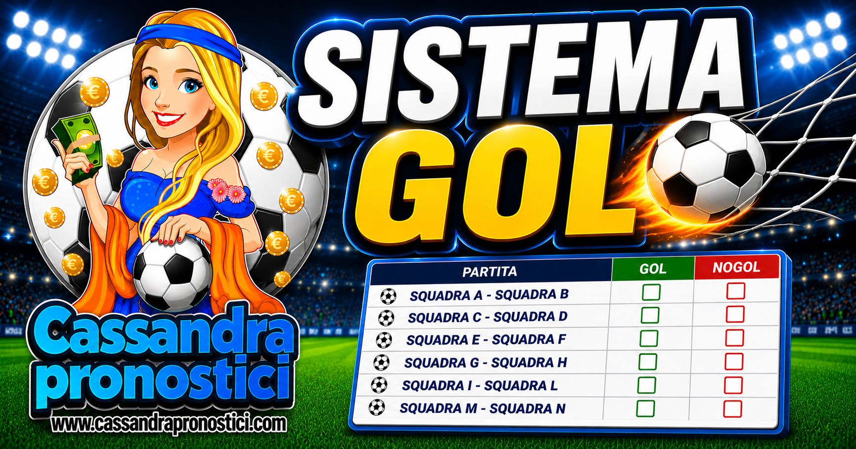 Pronostici Scommesse sistema Gol domenica 24 Maggio 2026
