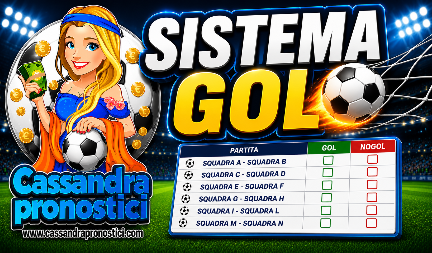 Pronostici Scommesse sistema Gol sabato 16 Maggio 2026